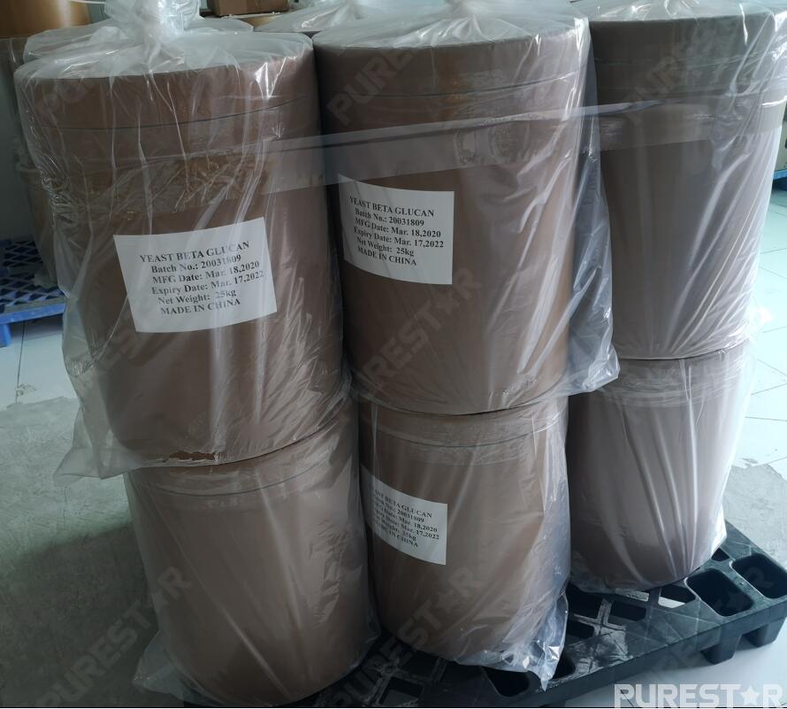 Bulk of yeast beta glucan powder